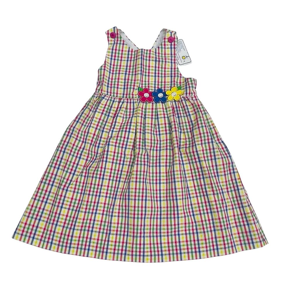 NWT Florence Eiseman 4T Seersucker Dress with Flowers